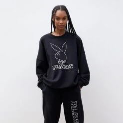 Women's Playboy Classic Crewneck -Fashion Clothing Store 0751484260167NEW 02 001 45b6d365 954f 4c48 b7b8 ef2966a0a716