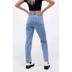 Women's Baggy Bunny Heart Denim Pants Amore -Fashion Clothing Store 0860454210149NEW 02 349 30cab830 54b5 4287 9ef2 2cf4bed2865a