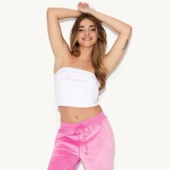 Playmate Bandeau -Fashion Clothing Store 10 542746 6927218081889 PMOY TUBE TOP WHITE 0837