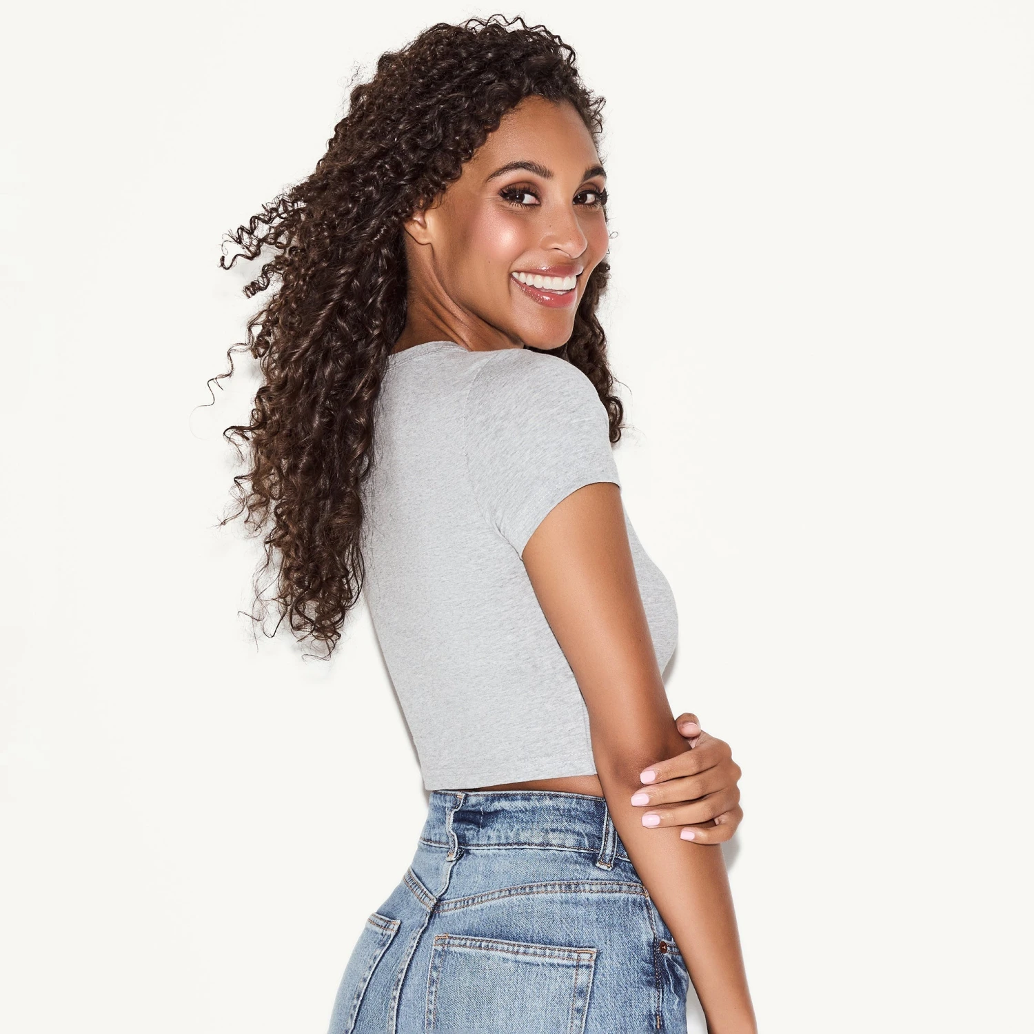 Japanese Rabbit Head Baby Tee Gray - Image 2