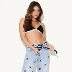 Bunny Every Way Scarf Black 18 Bunny Every Way Scarf Black -Fashion Clothing Store 22 542358 6918856048737 BUNNY EVERY WAY SCARF BLACK BELT 2571