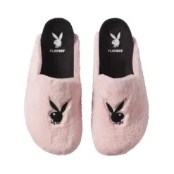 Women's Fuzzy Slides -Fashion Clothing Store 516594 6670966587489 FUZZY RABBIT HEAD SLIDES PINK BLACK TOP