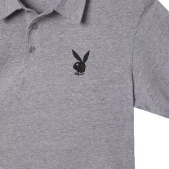 Classic Rabbit Head Polo Shirt -Fashion Clothing Store 518392 4805273976929 CLASSIC RABBIT HEAD POLO SHIRT GREY DETAIL 57ad4f18 6d8a 444e 851a fd36b6fc9b5d