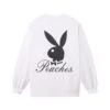 Playboy X Peaches Script Crewneck -Fashion Clothing Store 541114 6911193120865 SCRIPT CREWNECK SWEATSHIRT WHITE BACK