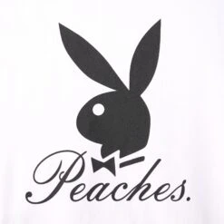 Playboy X Peaches Script Crewneck -Fashion Clothing Store 541114 6911193120865 SCRIPT CREWNECK SWEATSHIRT WHITE DTL