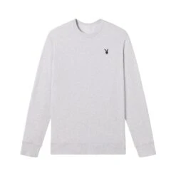Bunny Basics Crewneck, Light Grey