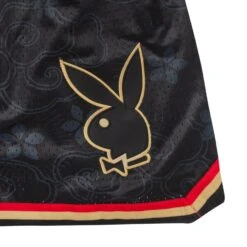 Playboy X Lids Year Of The Rabbit Basketball Shorts -Fashion Clothing Store 6894269661281 540347 YOTR MESH BASKETBALL SHORTS BLACK 3