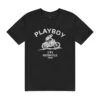Playboy Motorcycle Company T-Shirt -Fashion Clothing Store 6927219032161 542789 BORN TO PLAY TEE BLACK 1