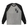 Playboy Varsity Crewneck Grey/Black -Fashion Clothing Store 6928932274273 543140 VARSITY MOTO CREW GREY BLACK 1 d534dad5 31d3 4af6 80d1 4162005522b7
