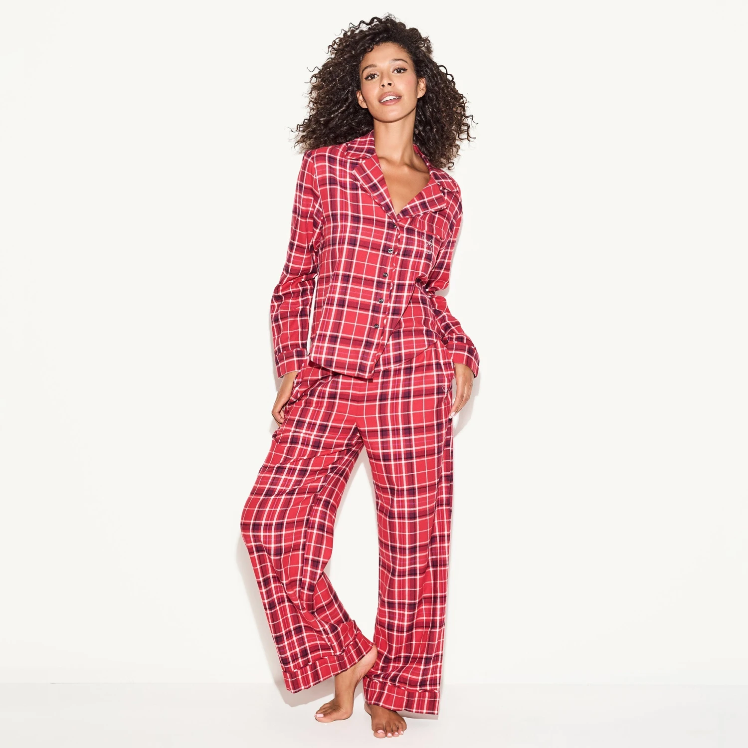 The Flannel Sleep Pajama Pant, Red Plaid - Image 4