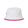 Rainbow Lining Rabbit Head Bucket Hat -Fashion Clothing Store ALL OVER PRINT RABBIT HEADS BUCKE HAT WHITE PINK BACK