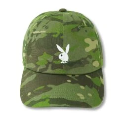 Adjustable Rabbit Head Logo Hat Camo -Fashion Clothing Store AdjustableRabbitHeadLogoHatLightCamo