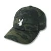 Adjustable Rabbit Head Logo Hat Camo -Fashion Clothing Store AdjustableRabbitHeadLogoHatMulticamoBlack