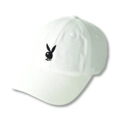 Adjustable Rabbit Head Logo Hat -Fashion Clothing Store AdjustableRabbitHeadLogoHatWhite2