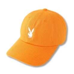 Adjustable Rabbit Head Logo Hat -Fashion Clothing Store AdjustableRabbitHeadLogoOrange2