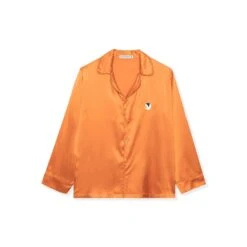 Silk Button Down Collared Top -Fashion Clothing Store BIgBunny Collard Top Rust 001 3a86d4c9 7384 4d92 84b9 99c1ac6b9386