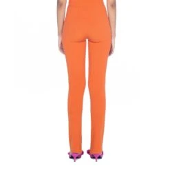 Women's Flared Ribbed Leggings -Fashion Clothing Store BIgBunny Flared Leggings Rust 006