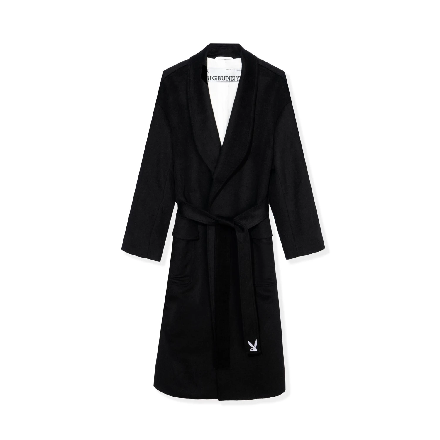 Belted Long Wool Robe Coat 3 Belted Long Wool Robe Coat