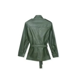 Leather Safari Jacket 11 Leather Safari Jacket -Fashion Clothing Store BIgBunny Safari Jacket Moss 002