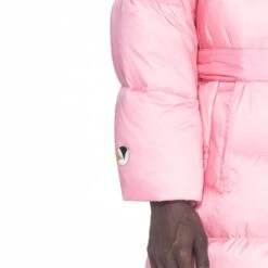Belted Long Puffer Jacket -Fashion Clothing Store BigBunny Puff Robe Pink 006 76da884a d454 4611 a271 4b66700e8c2e