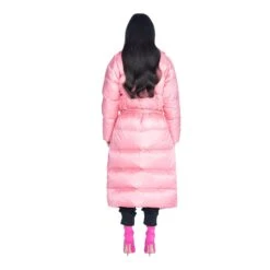 Belted Long Puffer Jacket -Fashion Clothing Store BigBunny Puff Robe Pink 012 4dc45117 bb30 478c af77 f1ad01af1573