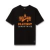 Playboy X Alpha Industries Classic T-Shirt -Fashion Clothing Store CTP51501C1 PLAYBOY INDUSTRIES TEE BLACK FRONT 16f4af13 31c3 4c0d b312 547e649cdecd