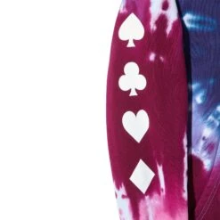 Ace Of Spades Tie Dye Hoodie -Fashion Clothing Store Color Bars Ace of Spades Tie Dye HoodiePink Purple 03