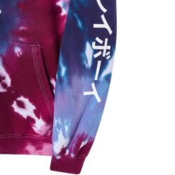 Ace Of Spades Tie Dye Hoodie -Fashion Clothing Store Color Bars Ace of Spades Tie Dye HoodiePink Purple 04