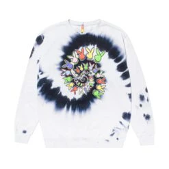 Playboy X Color Bars Spiral Tie-Dye Crewneck