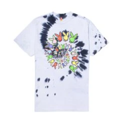 Playboy X Color Bars Spiral Tie-Dye T-Shirt