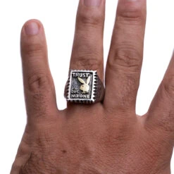 Trust No One Ring 9 Trust No One Ring -Fashion Clothing Store IMG 2011 Edit