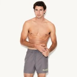 Men's 15" Core Swim Trunks 26 Men's 15" Core Swim Trunks -Fashion Clothing Store M26 516218 6670291632225 MENS CORE SWIM TRUNK CHARCOAL GREY 2408