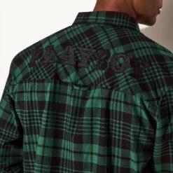 Men's Flannel Long Sleeve Shirt, Green Plaid -Fashion Clothing Store M37 537813 6861586006113 MENS BRUSHED FLANNEL GREEN PLAID 72438 9cf17967 1e7c 4591 821e 2dbddeccc76b