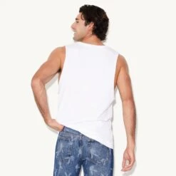 Rabbit Head Muscle Tank -Fashion Clothing Store M5 542823 6927219818593 RABBIT HEAD TANK WHITE 0675