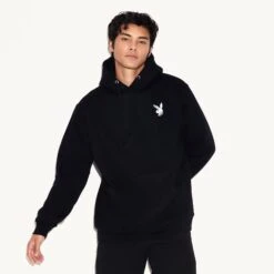 Jan 1989 Cover Hoodie -Fashion Clothing Store PBD M14 J1989CC BLK MD 4853178695777 JAN 1989 COVER HOODIE BLACK 6468