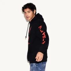 Japanese Rabbit Head Hoodie - Black/Red 8 Japanese Rabbit Head Hoodie - Black/Red -Fashion Clothing Store PBD M14 JRHD BLK RED MD 6715279835233 JAPANESE RABBIT HEAD HOODIE BLACK RED 7291