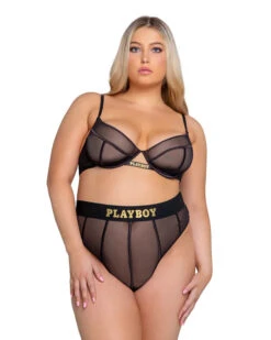 PLAYBOY CAGE 2-PIECE SET -Fashion Clothing Store PBLI119Q Blk 600x ee642714 92ba 4cff ad6d b6fb82a00ec0