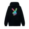 Spray Paint Logo Hoodie -Fashion Clothing Store PBMULTISPRAYPAINTRABBITBLKHOODIE
