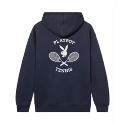 Tennis Club Hoodie -Fashion Clothing Store PBTENNIS NAVY HOODIE BACK