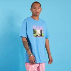 Playboy X Pleasures Swinging Playmate T-Shirt Blue -Fashion Clothing Store PB 0196 3a6d0da7 da3f 4a42 8c25 eed32a32465c