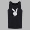 Poolside Playboy Tank Top Black -Fashion Clothing Store PB BLACK TANK b39866e4 7af2 41de 802d 9e6ad092c3b4
