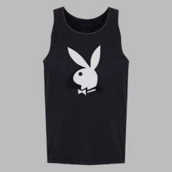 Poolside Playboy Tank Top Black