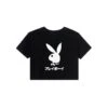 Japanese Rabbit Head Women's Cropped T-Shirt