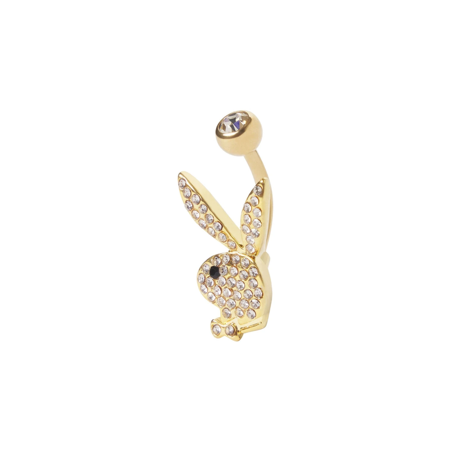 Pave Rabbit Head Belly Ring 4 Pave Rabbit Head Belly Ring - Image 2