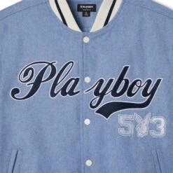 Women's Masthead Letterman Bomber Jacket -Fashion Clothing Store PB PACSUN MASTHEAD LETTERMAN BOMBER JACKET RAIN WASHED 03