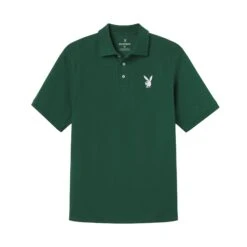 Performance Rabbit Head Polo Shirt -Fashion Clothing Store PB PERFORMANCE RABBIT HEAD POLO SHIRT GREEN 001 f8091813 3b4e 4686 9611 570f30b84253