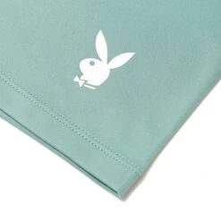 Women's Active Tie Ruched Bike Shorts -Fashion Clothing Store PLAYBOY ACTIVE RECYCLED RUCHED CHANNEL CYCLING SHORT GREEN 04 7981715f 3d75 4d05 90dd 45c930fb2ccb