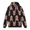 Men's Repeating Rabbit Head Logo Hoodie -Fashion Clothing Store PLAYBOY MENSGLOWHOODIE 013