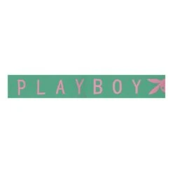 Women's Knit Logo Scarf -Fashion Clothing Store PLAYBOY MG LOGO SCARF GREEN 01