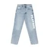 Women's High Rise Straight Leg Masthead Denim Pants 1 Women's High Rise Straight Leg Masthead Denim Pants -Fashion Clothing Store PLAYBOY PACSUN FADED JEANS WHITE TEXT DOWNLEG 01